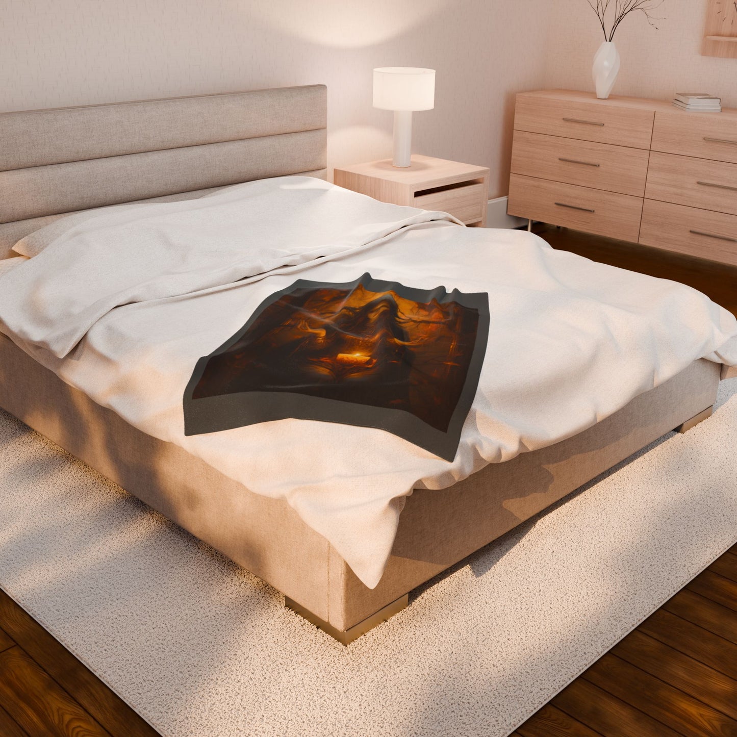 Celebrate Samhain - The Goddess Plush Blanket (Velveteen)