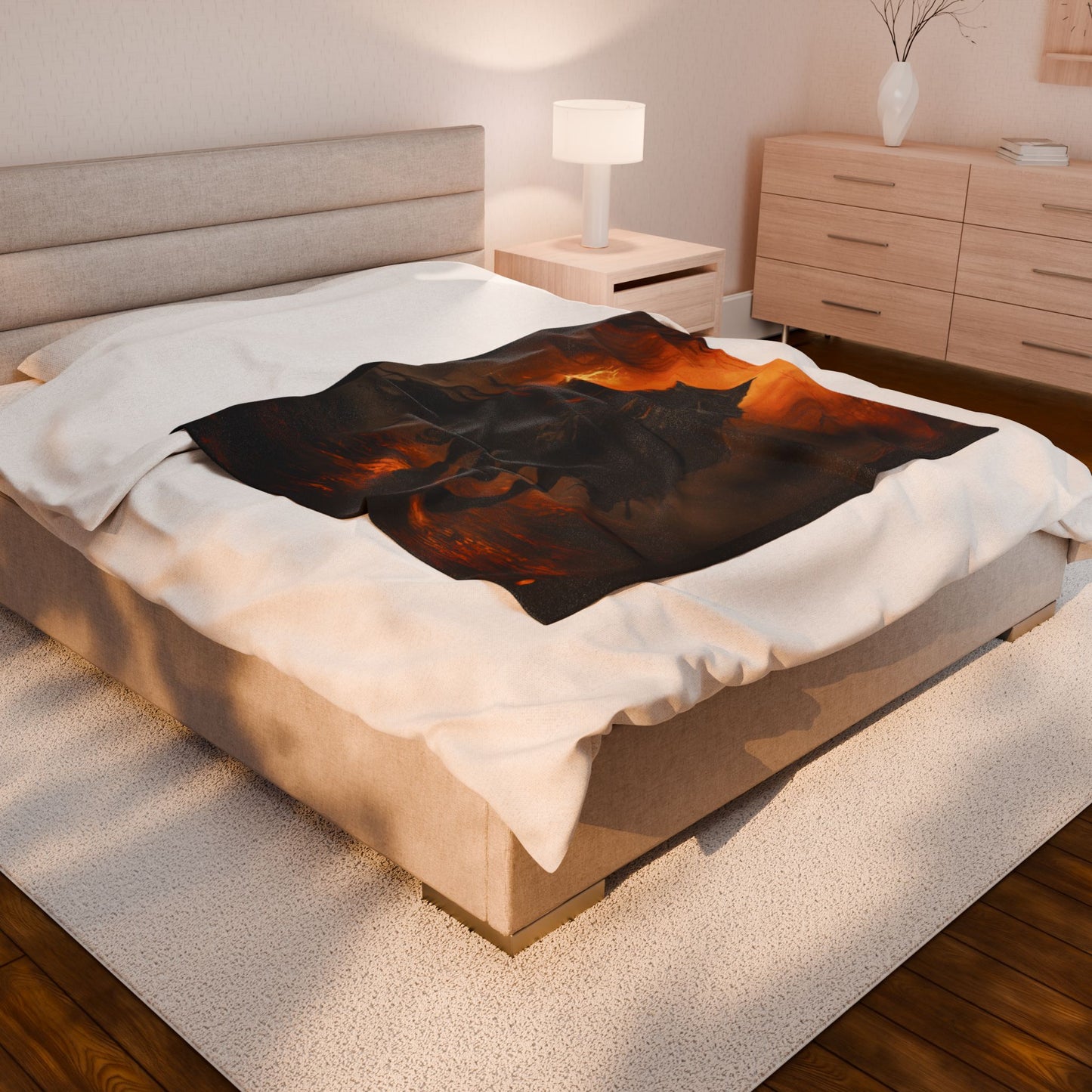 Celebrate Samhain - Headless Horseman  Plush Blanket (Velveteen)