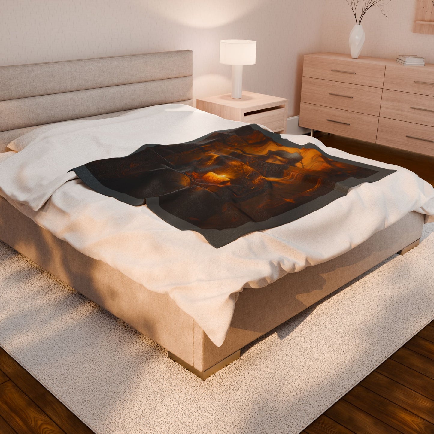 Celebrate Samhain - The Goddess Plush Blanket (Velveteen)