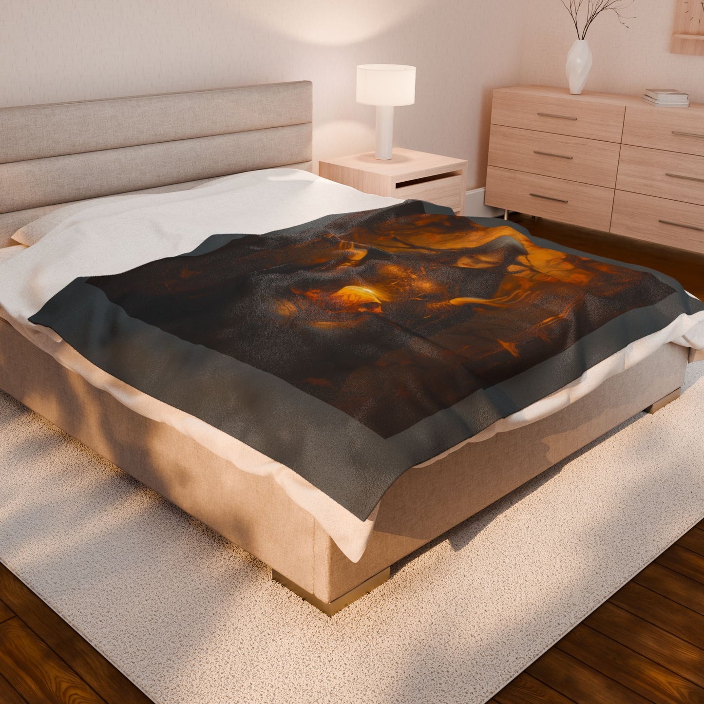 Celebrate Samhain - The Goddess Plush Blanket (Velveteen)