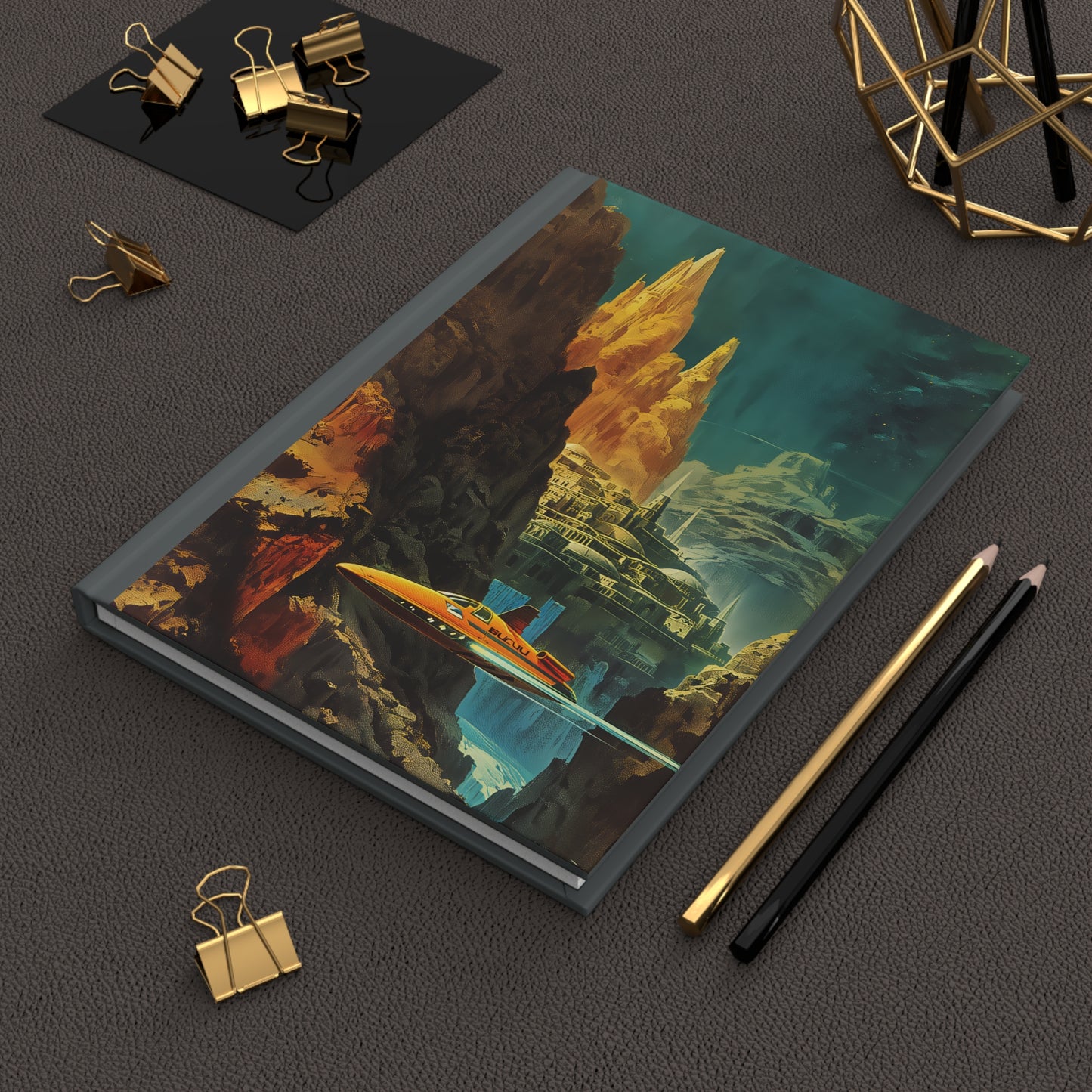 Journal Matte - Future World 2323 Hardcover Journal