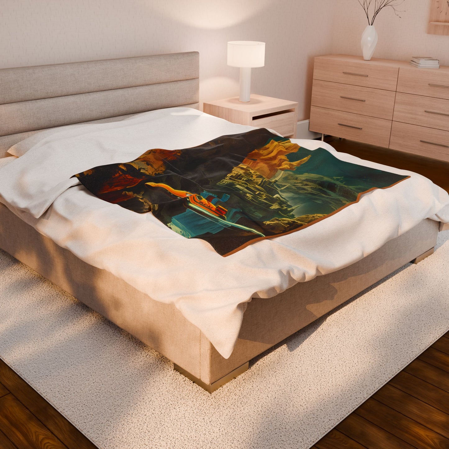 Plush Blanket - Future World 2323