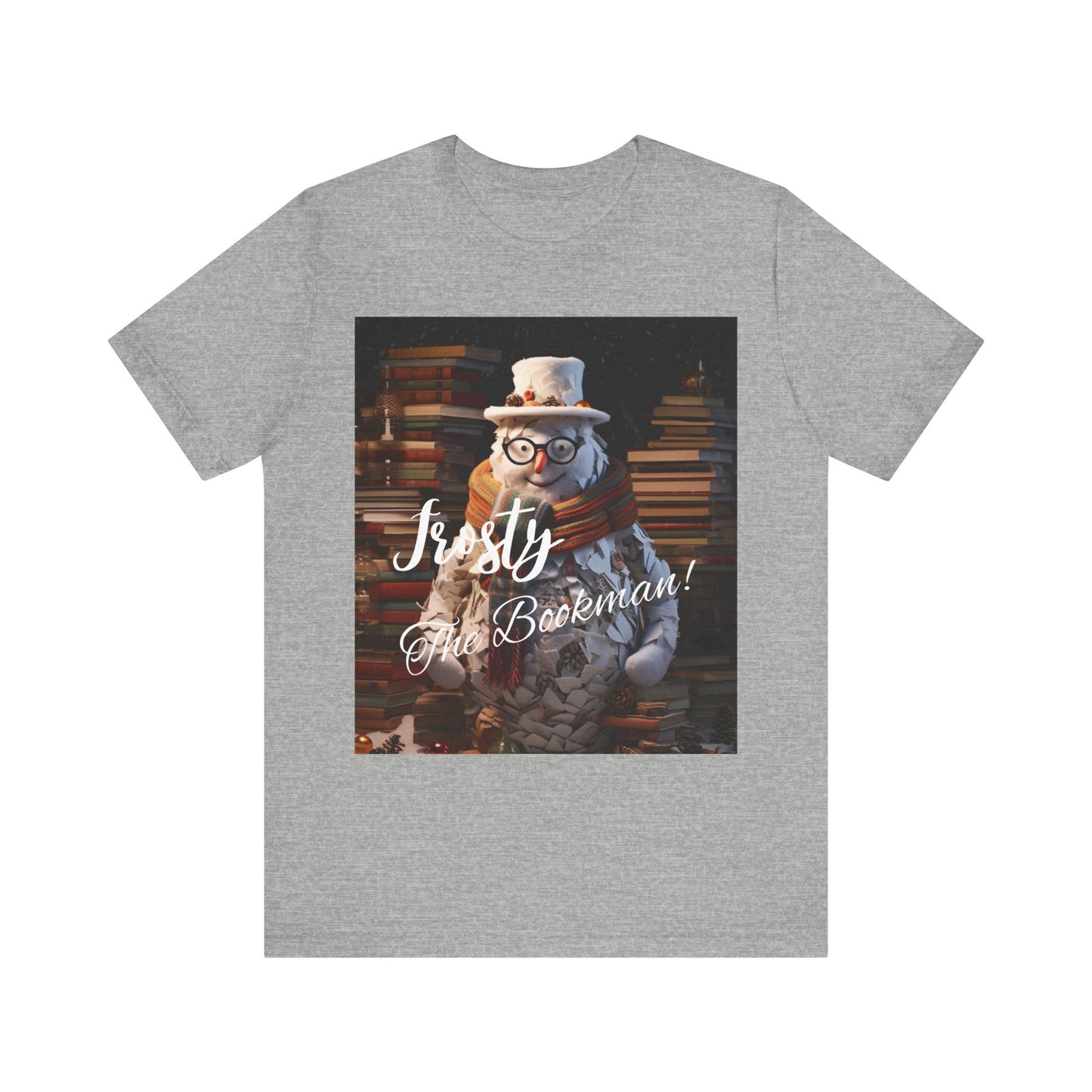 Frosty the Bookman I - Unisex Jersey Short Sleeve Tee