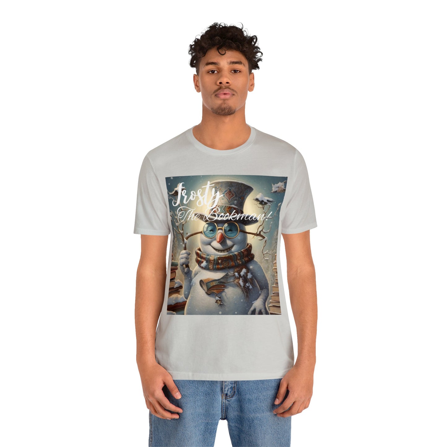 Frosty the Bookman III - Unisex Jersey Short Sleeve Tee