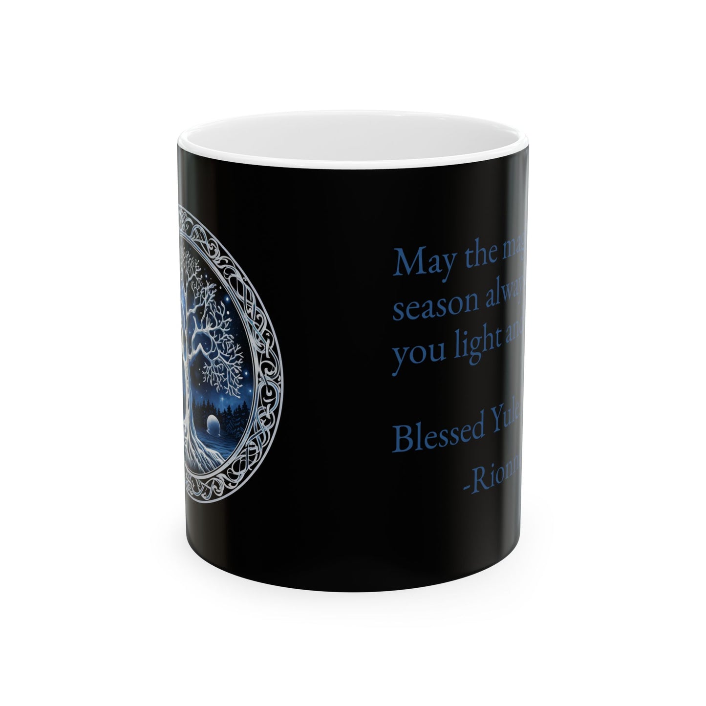 Celebrating Yule Ceramic Mug – Inspired by Celebrating Yule: The Celtic Wheel of the Year - Book 2 by Rionna Morgan