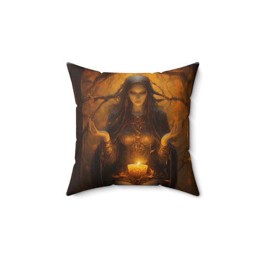 Celebrate Samhain -  The Goddess Spun Polyester Square Pillow
