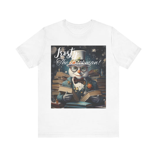 Frosty the Bookman II - Unisex Jersey Short Sleeve Tee