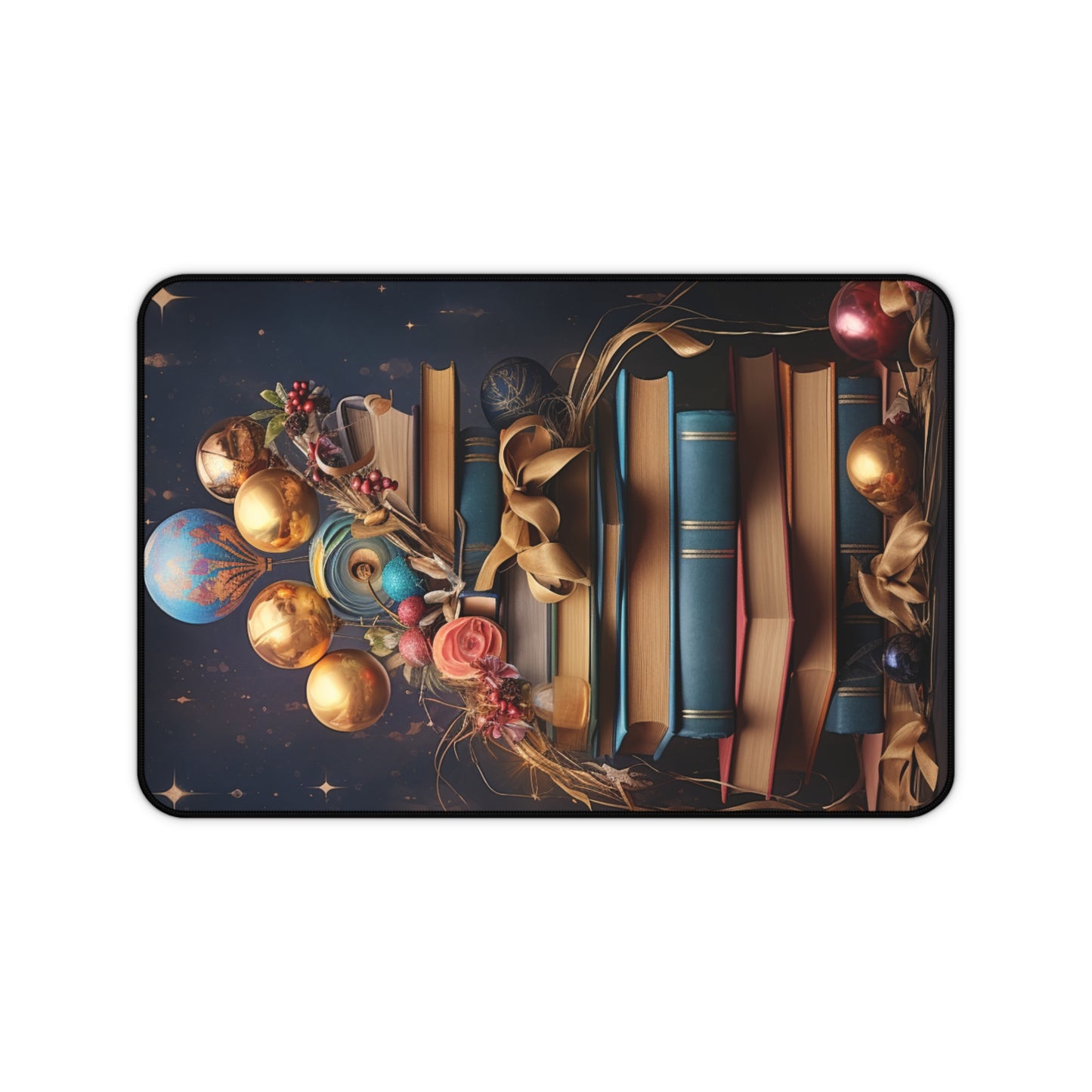 A Christmas Library - Desk Mat