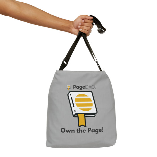 PageDAO - Own the Page Adjustable Tote Bag (AOP)