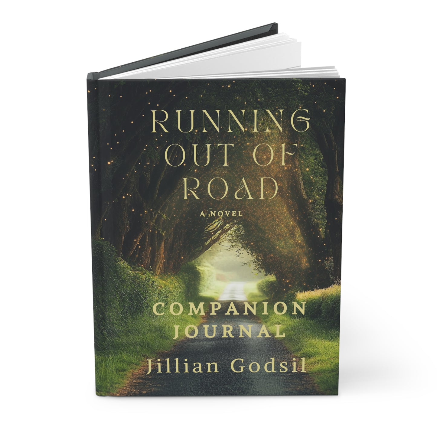 Hardcover Journal - RUNNING OUT OF ROAD by Gillian Godsil Inspired Companion Journal
