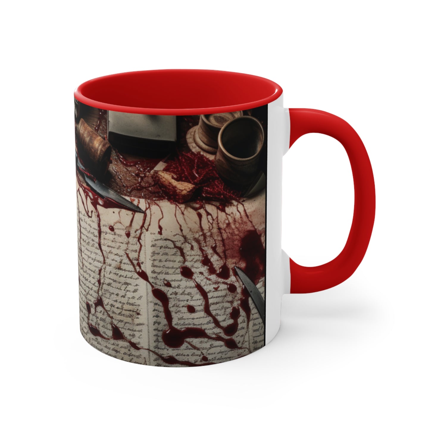 From the Journal of a Murderer - Accent Coffee Mug, 11oz