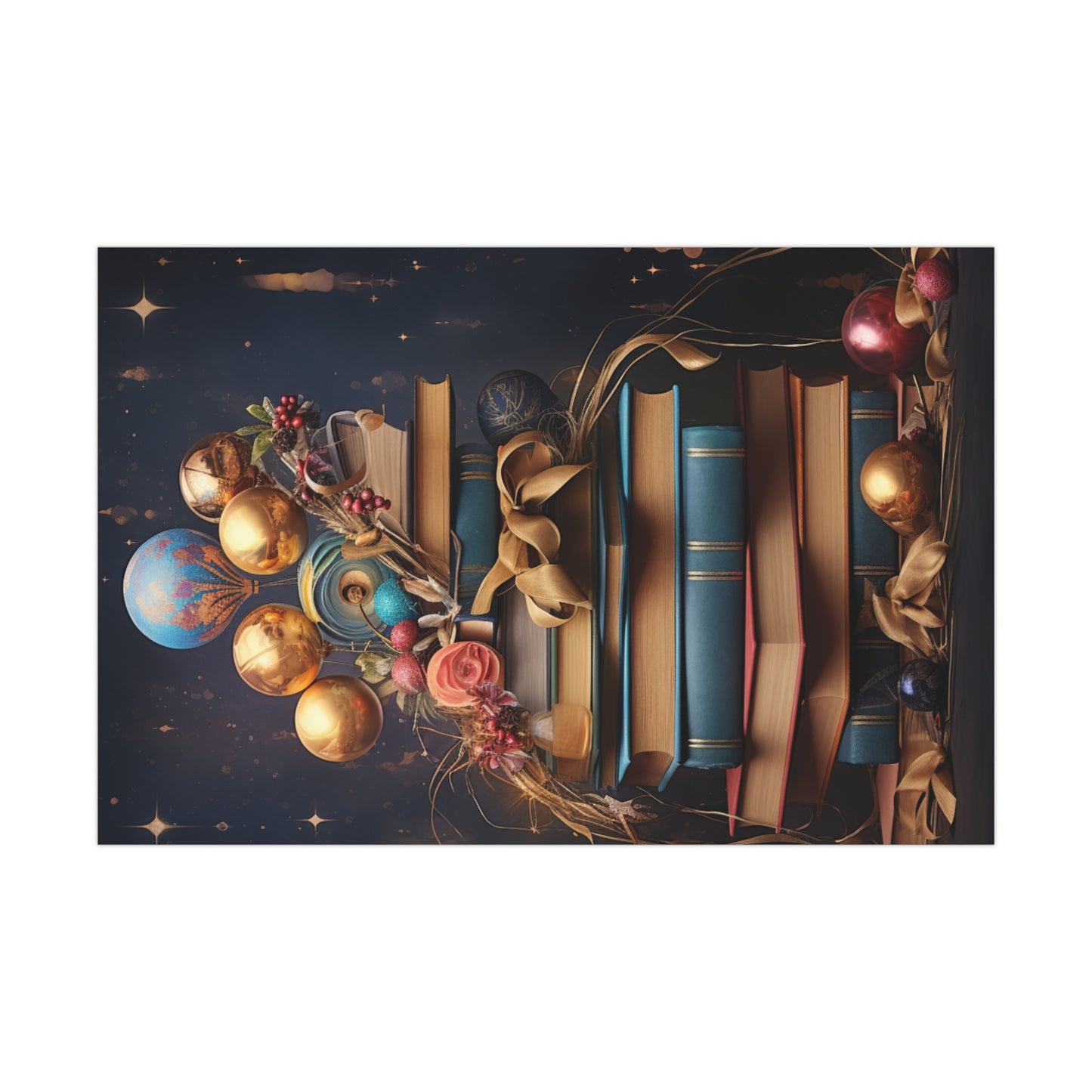 A Christmas Library - Gift Wrap Papers