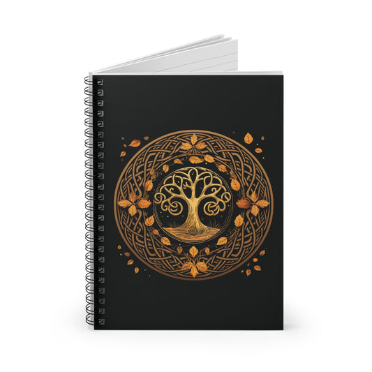 Celebrating Samhain - The Celtic Knot Spiral Notebook - Ruled Line