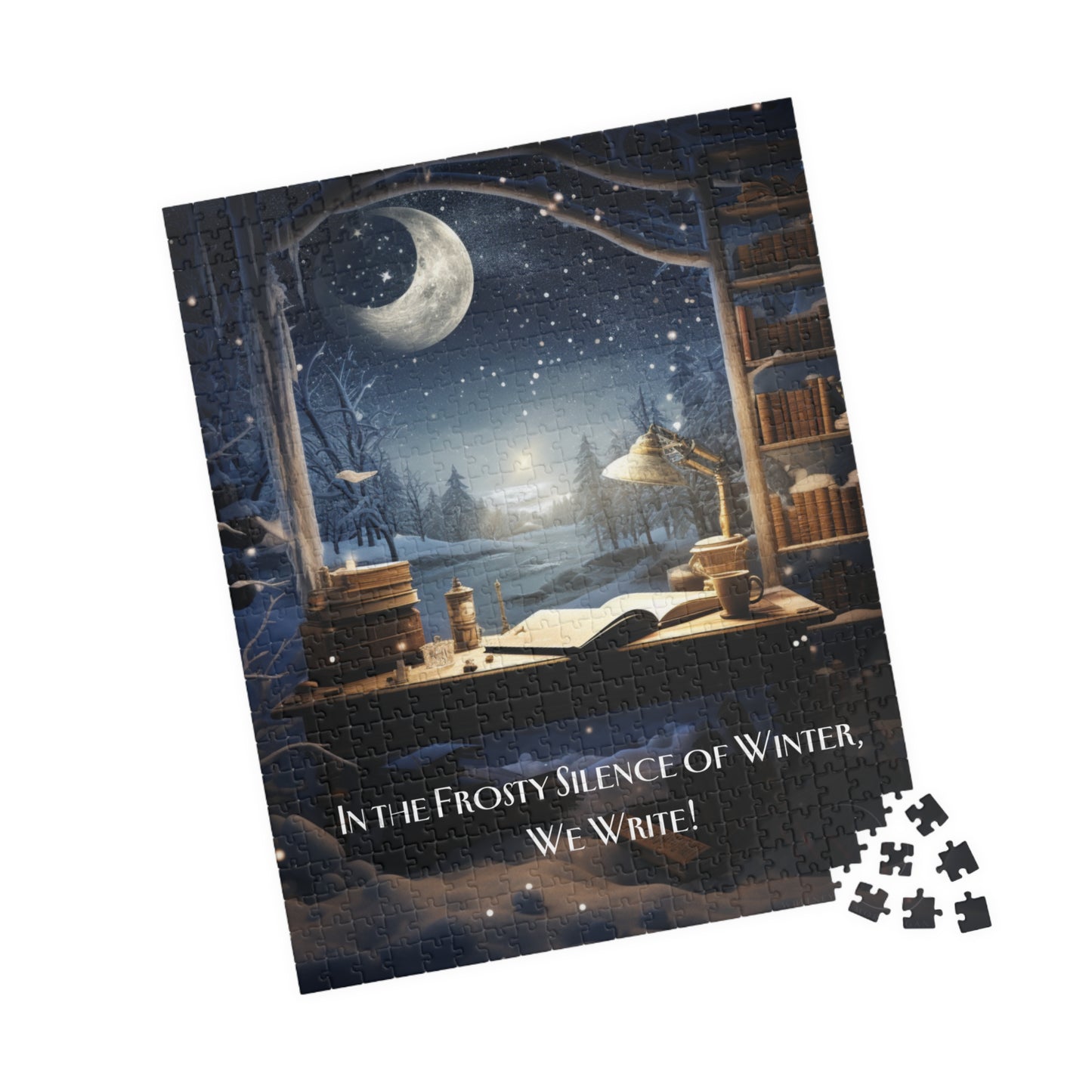 A Writer's Winter Haven - Puzzle (110, 252, 520, 1014-piece)