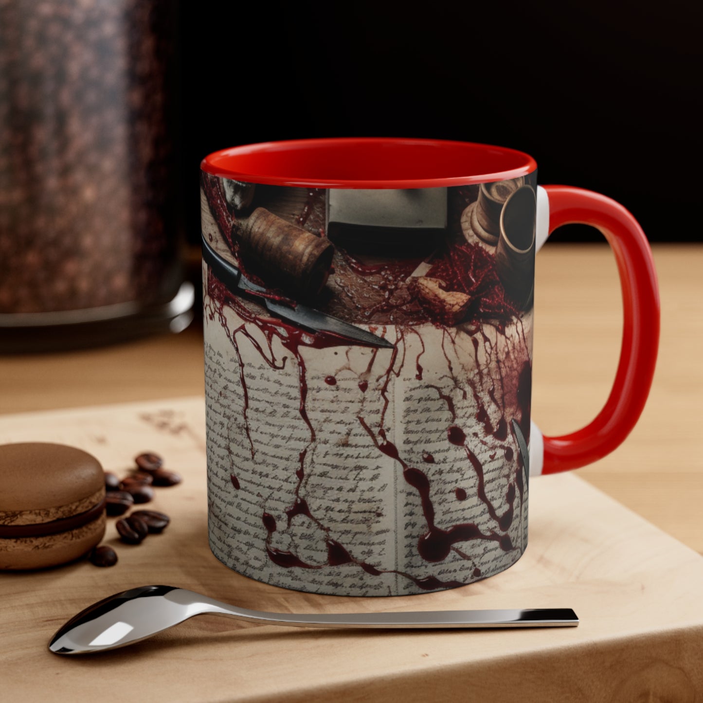 From the Journal of a Murderer - Accent Coffee Mug, 11oz