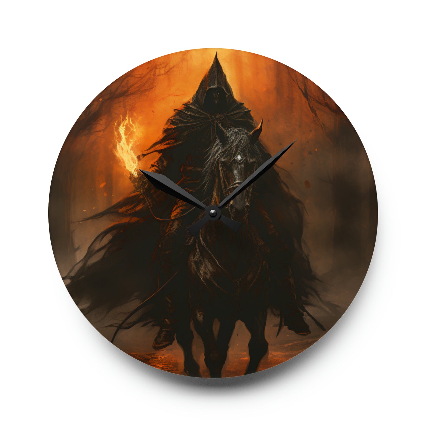 Celebrate Samhain - Headless HorsemanAcrylic Wall Clock