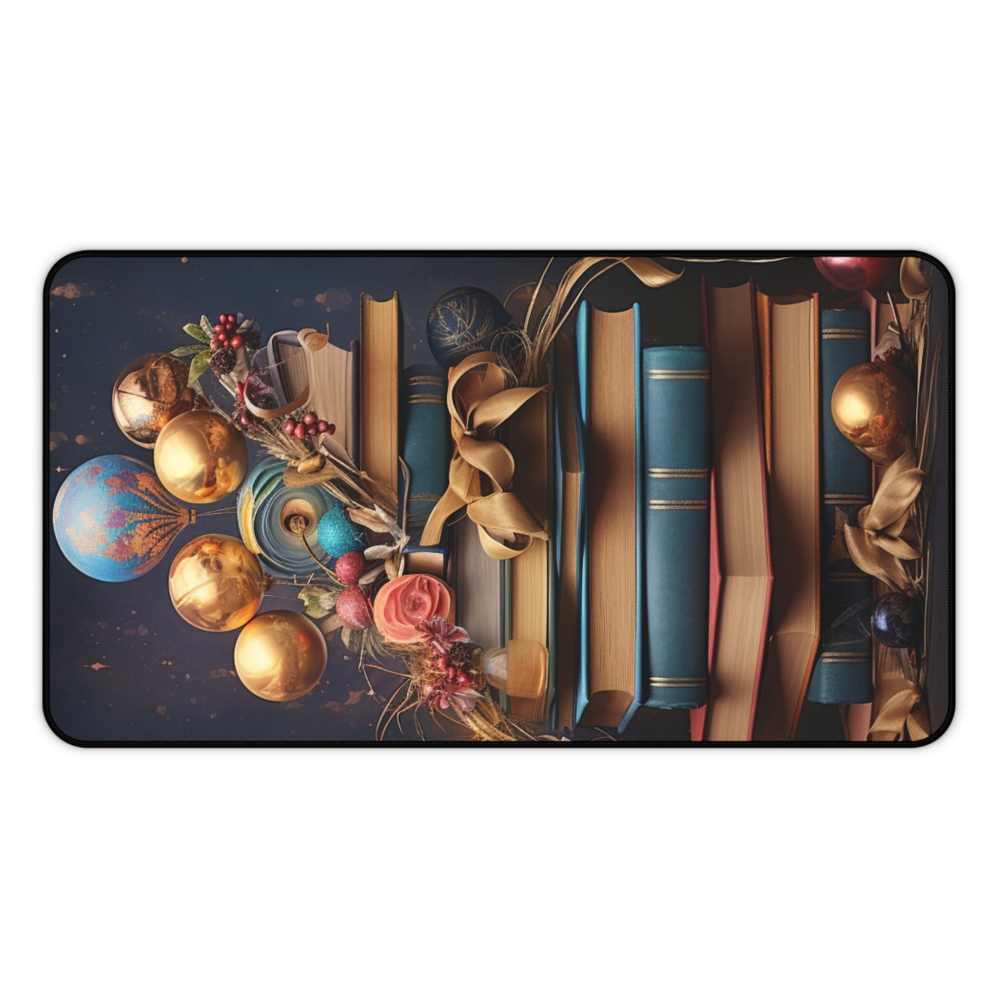 A Christmas Library - Desk Mat