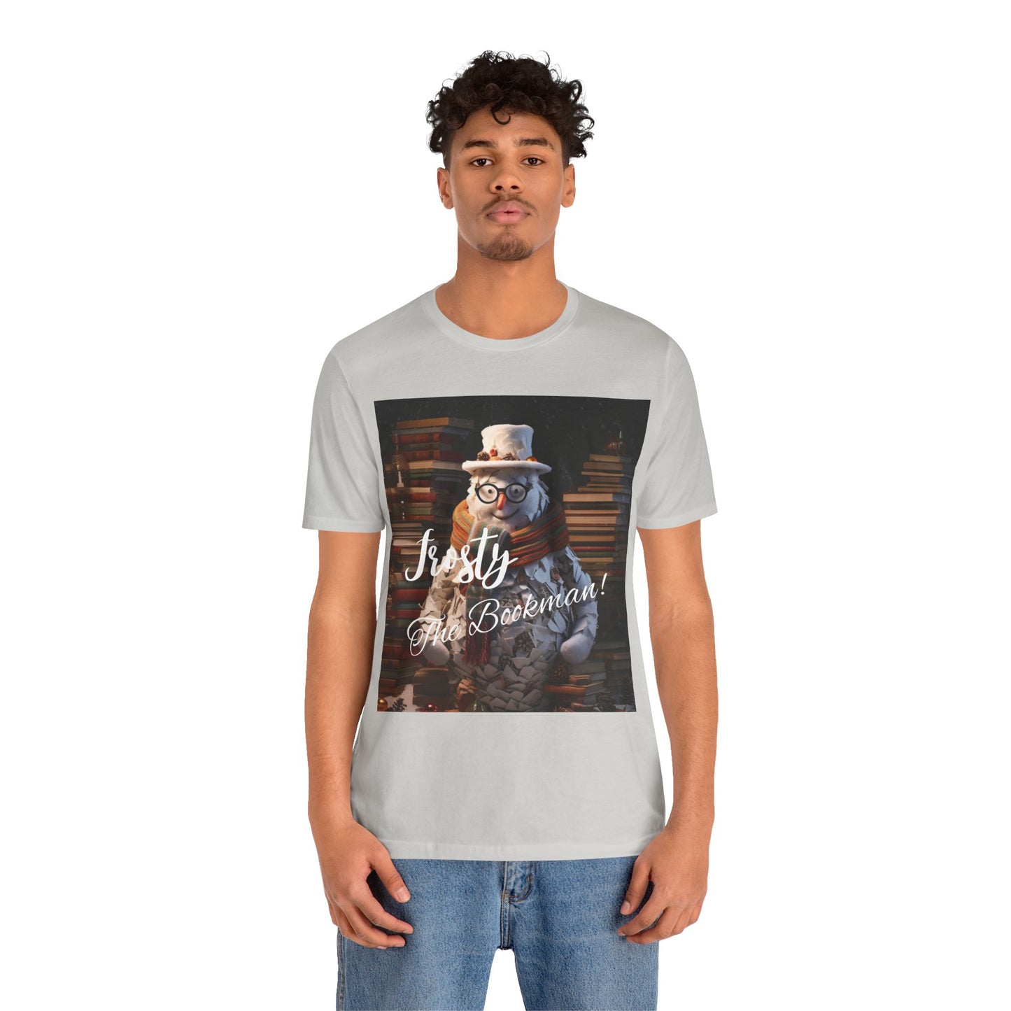 Frosty the Bookman I - Unisex Jersey Short Sleeve Tee