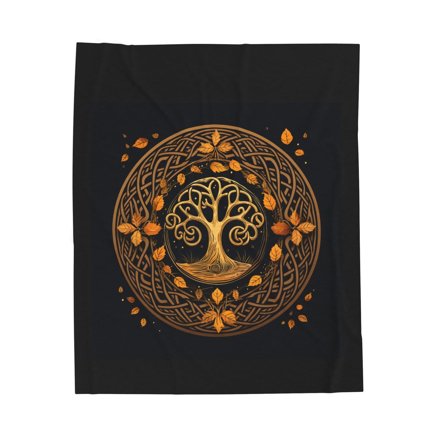 Celebrate Samhain - The Celtic Knot Plush Blanket (Velveteen)