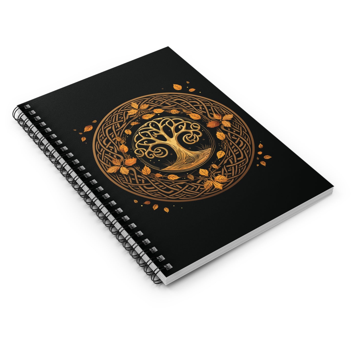 Celebrating Samhain - The Celtic Knot Spiral Notebook - Ruled Line