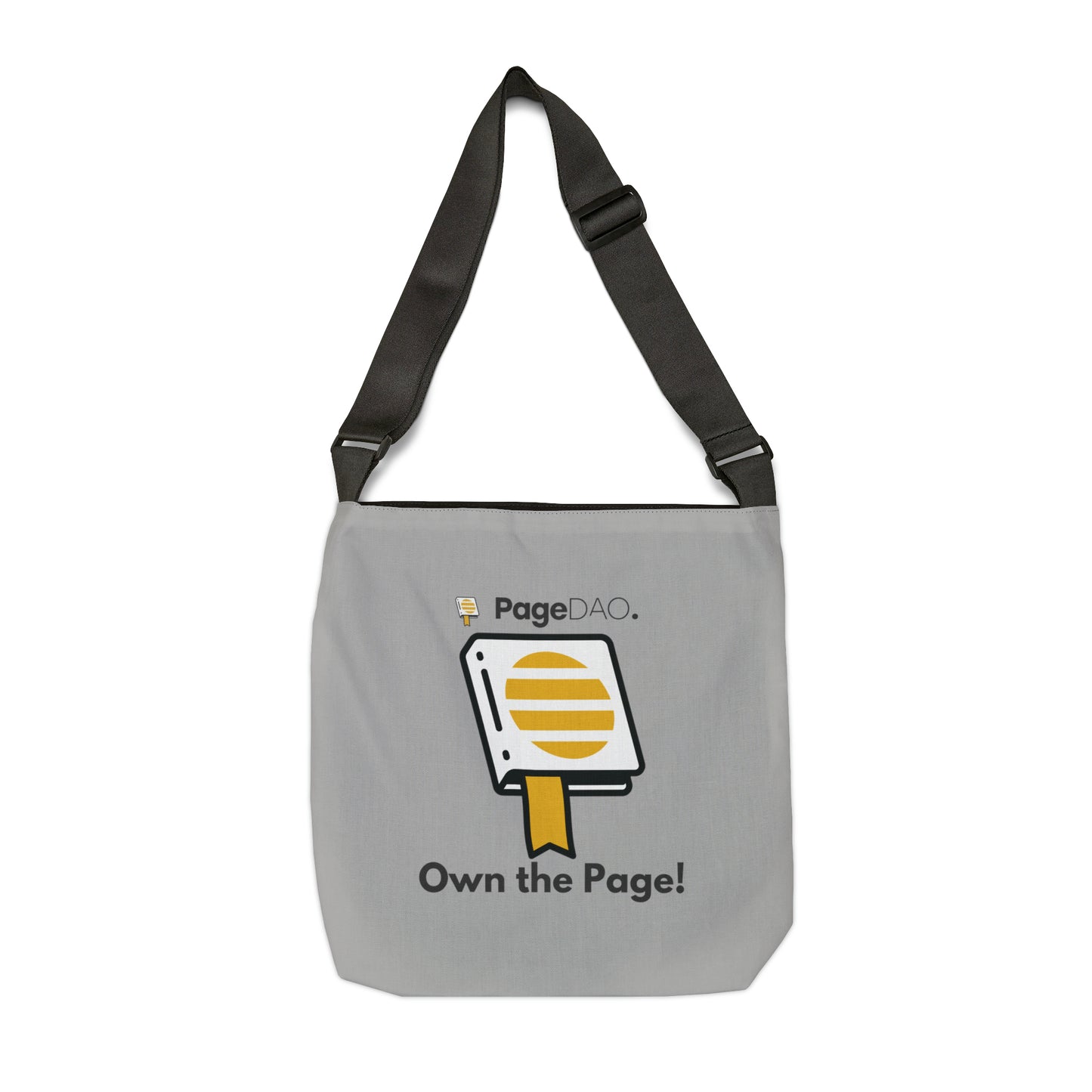 PageDAO - Own the Page Adjustable Tote Bag (AOP)