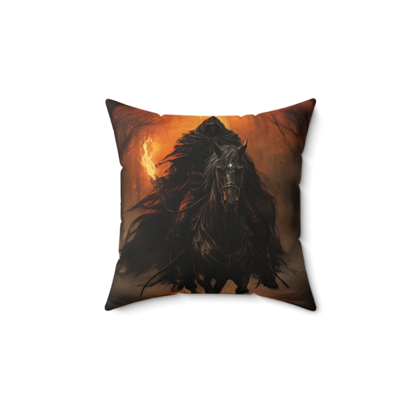 Celebrate Samhain -  Headless Horseman Spun Polyester Square Pillow