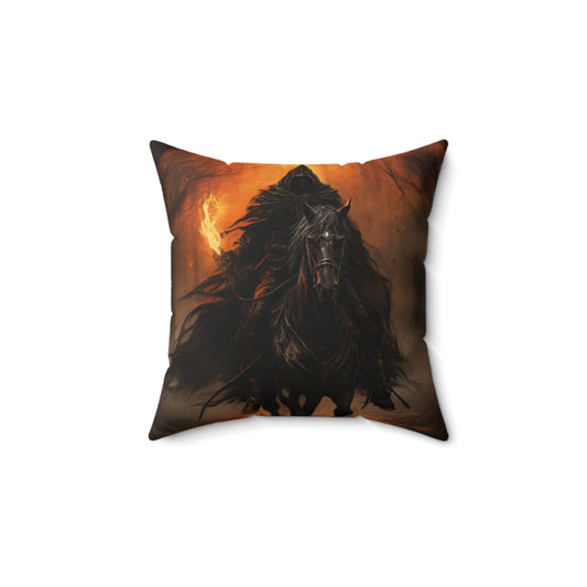 Celebrate Samhain -  Headless Horseman Spun Polyester Square Pillow