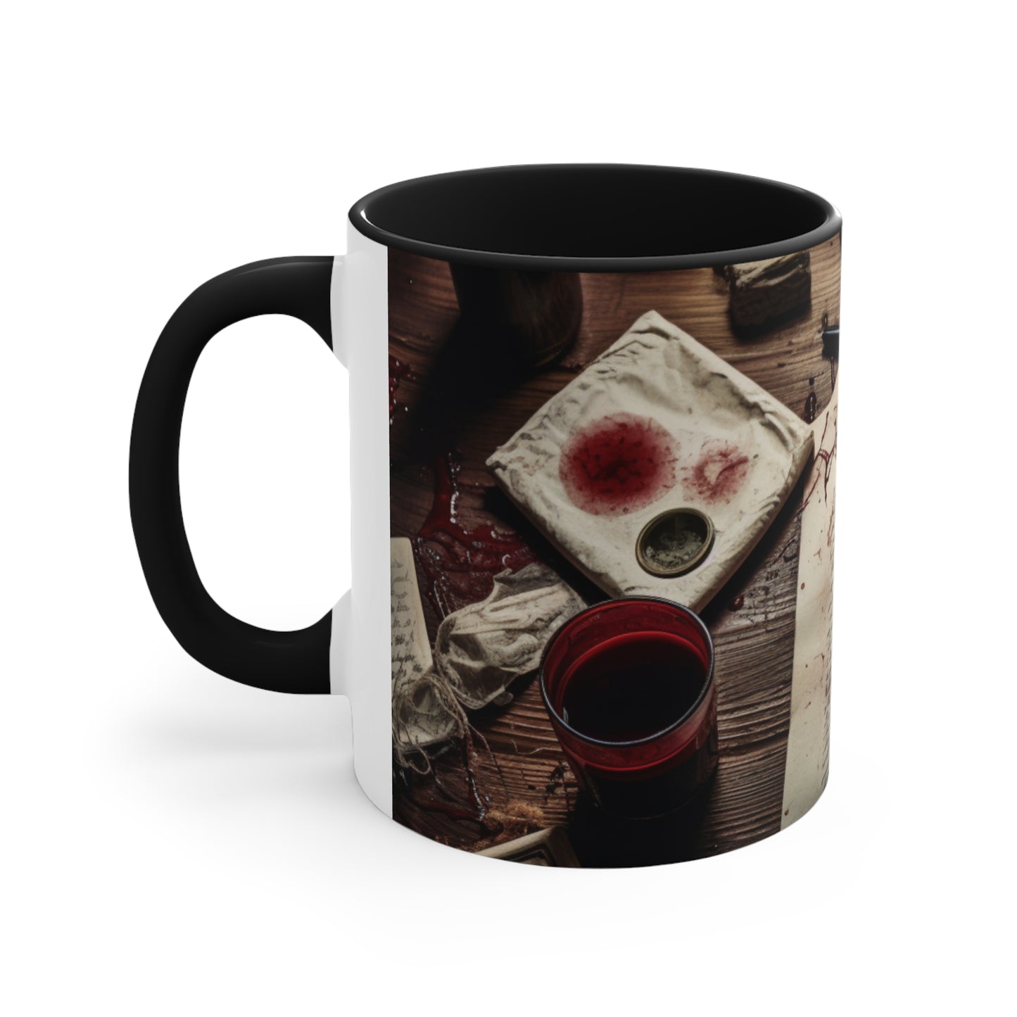 From the Journal of a Murderer - Accent Coffee Mug, 11oz