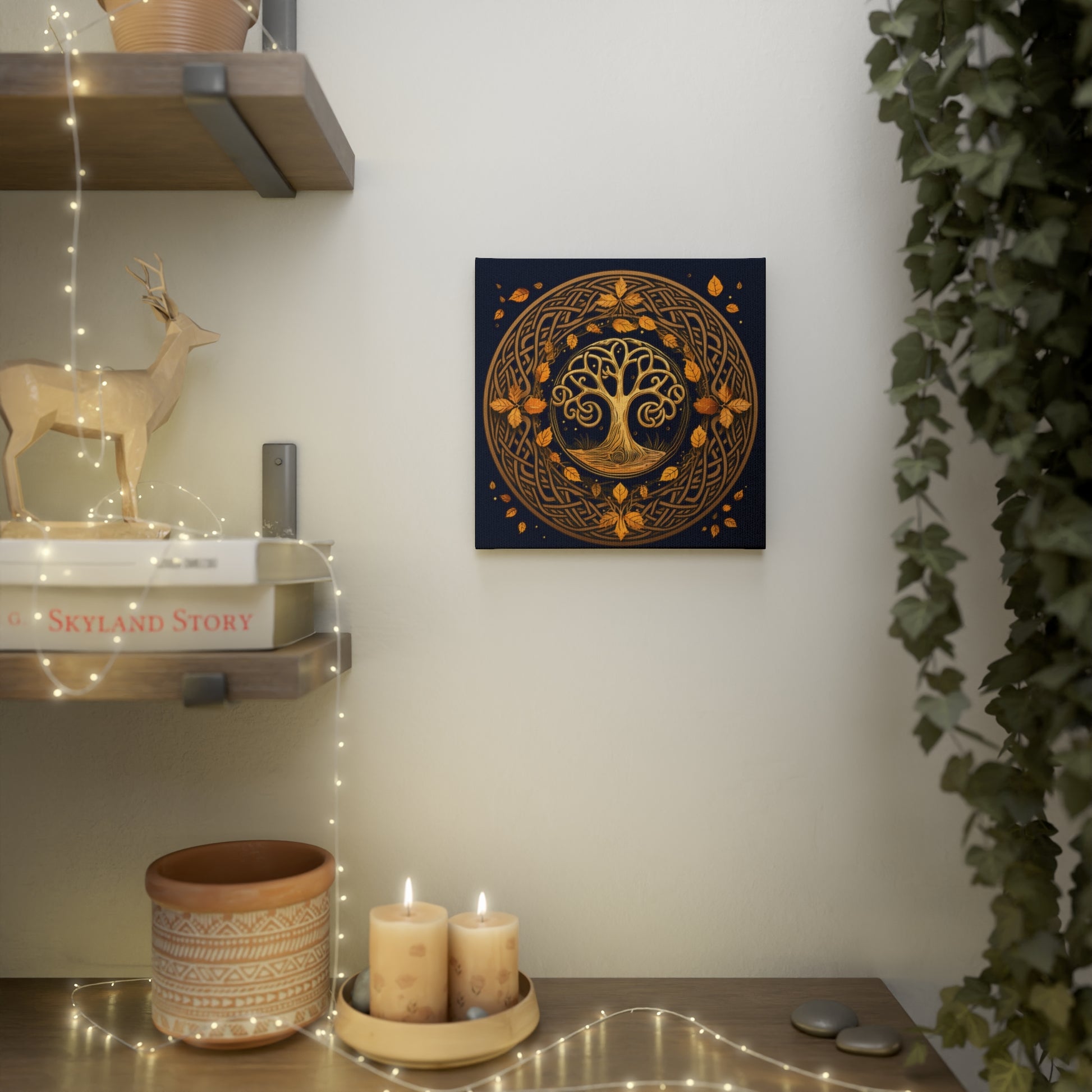 Celebrating Samhain - The Celtic Wheel of the Year Series: Book 1 by Rionna Morgan, rionnamorgan.com, whitneymorganmedia.com, Halloween, Samhain, The Celtic Knot Canvas Photo Tile