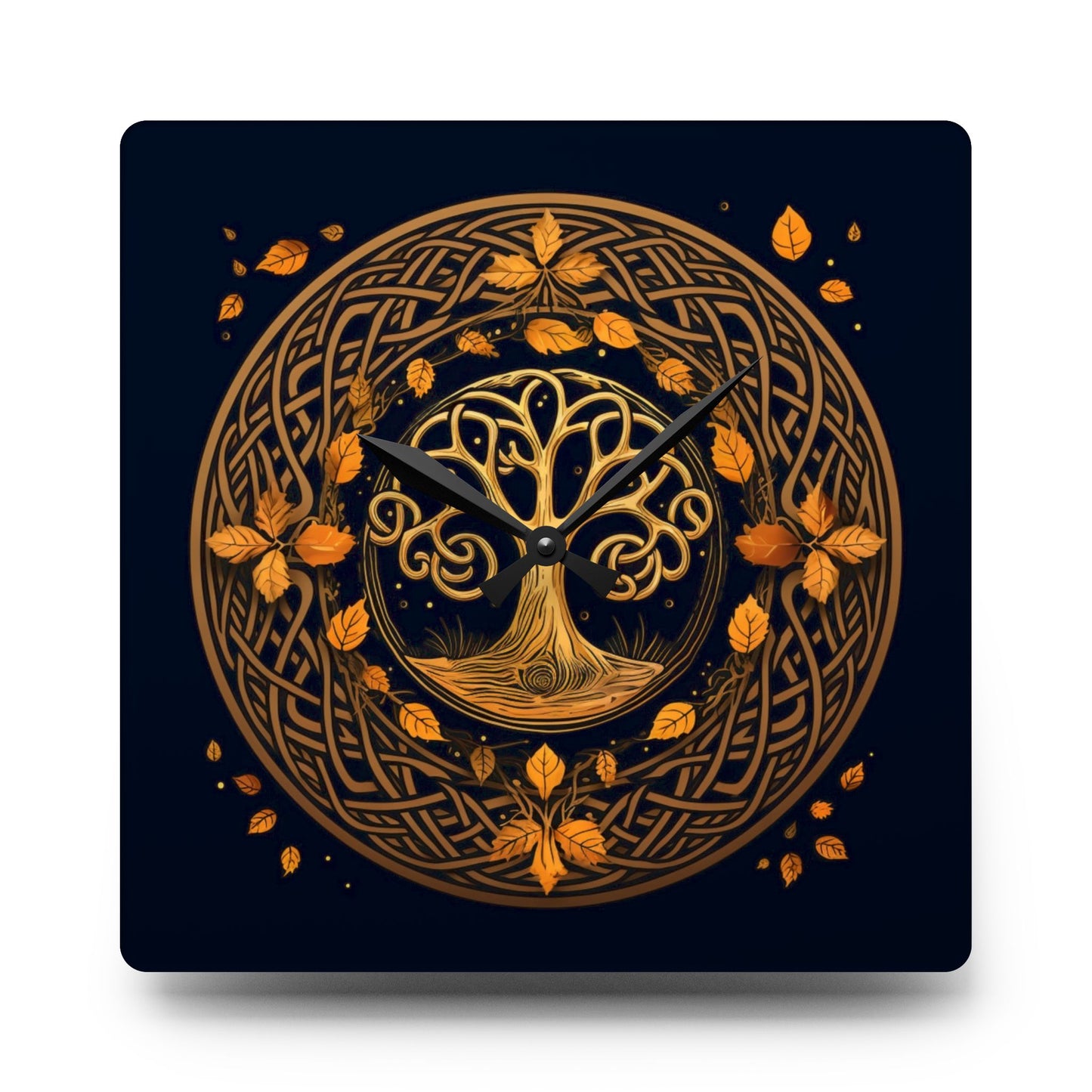 Celebrating Samhain - Celtic Knot Acrylic Wall Clock