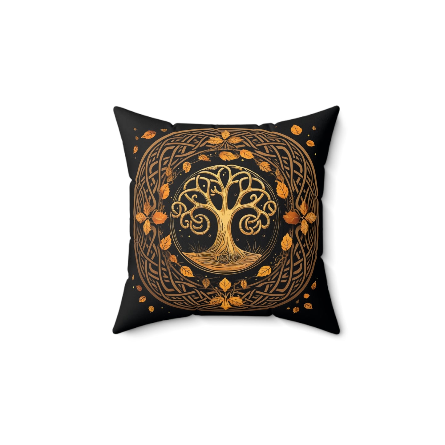 Celebrating Samhain - The Celtic Wheel of the Year Series: Book 1 by Rionna Morgan, rionnamorgan.com, whitneymorganmedia.com, Halloween, Samhain, The Celtic Knot Square Pillow