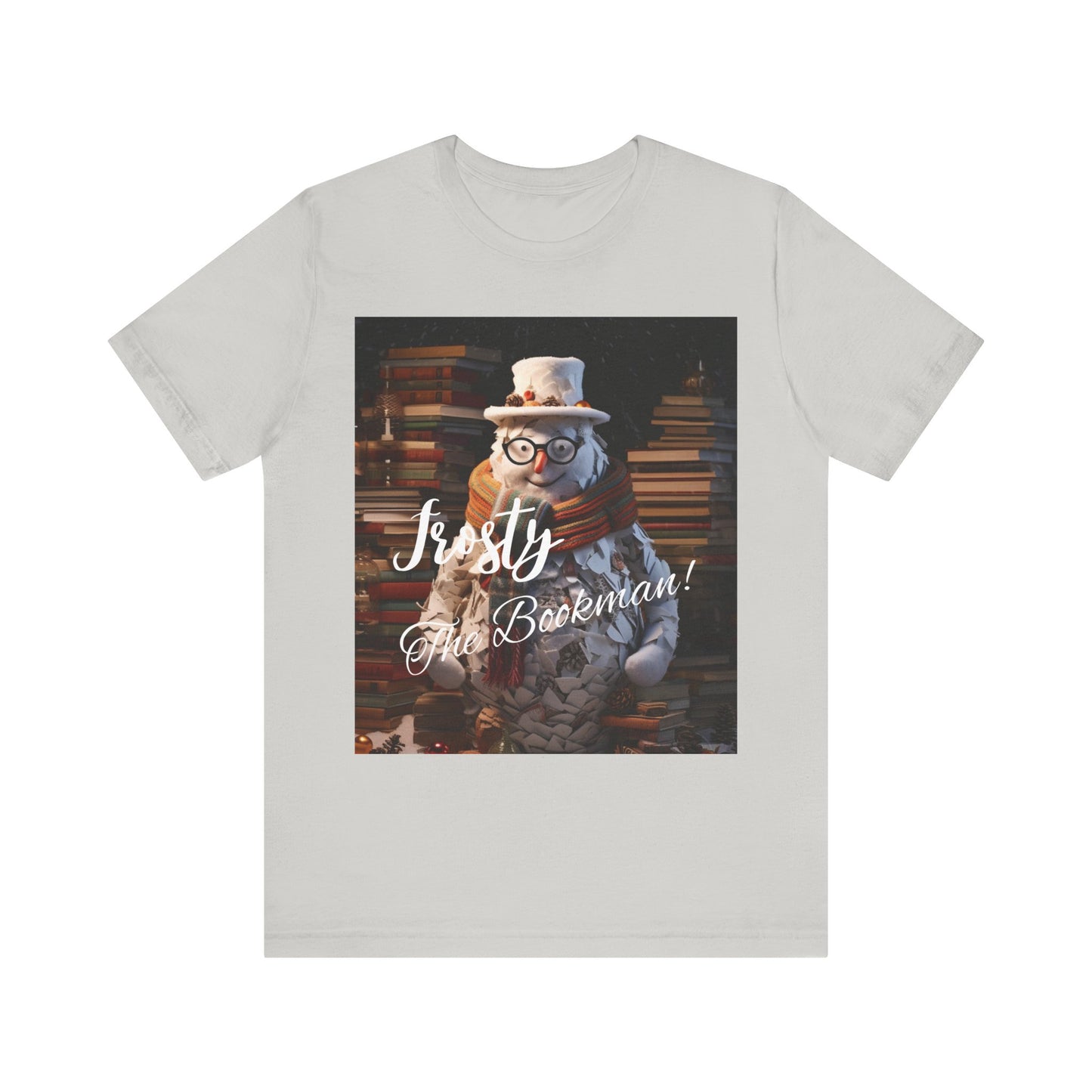 Frosty the Bookman I - Unisex Jersey Short Sleeve Tee