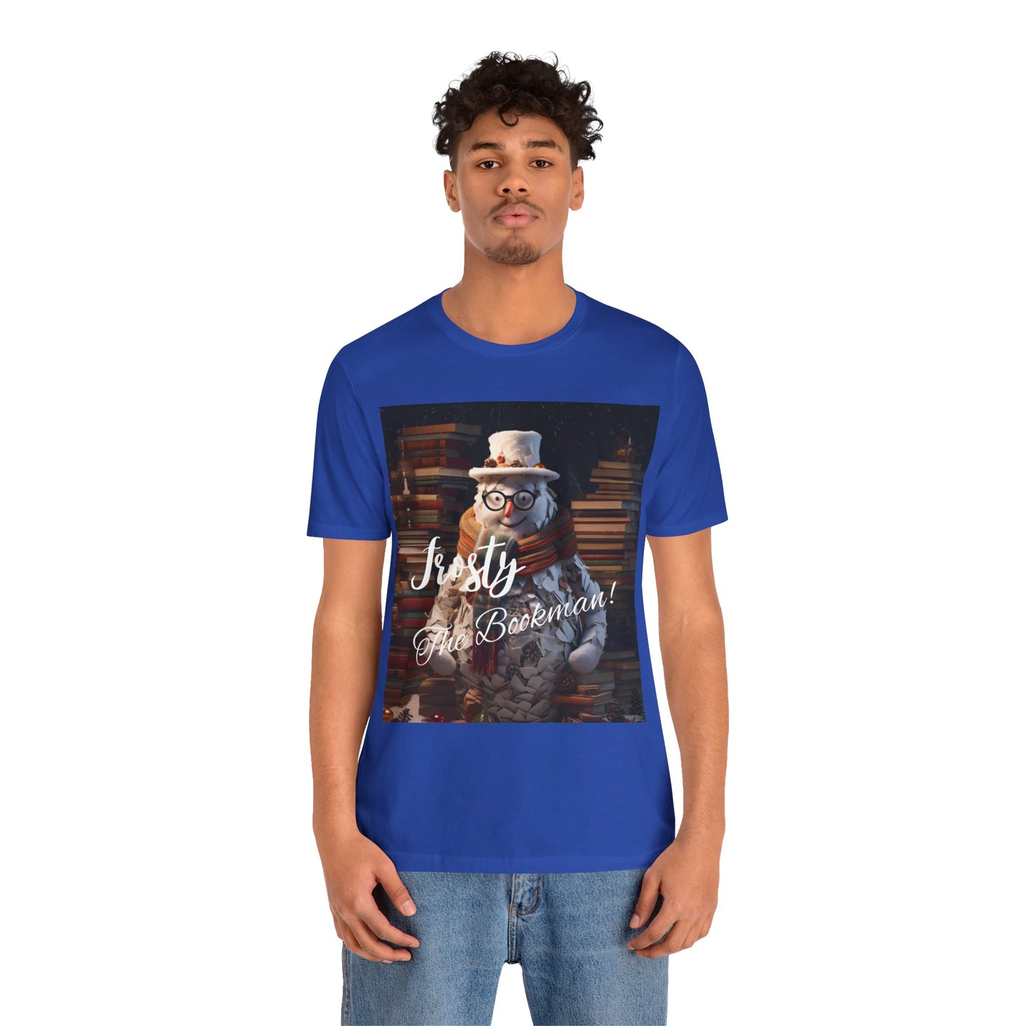 Frosty the Bookman I - Unisex Jersey Short Sleeve Tee