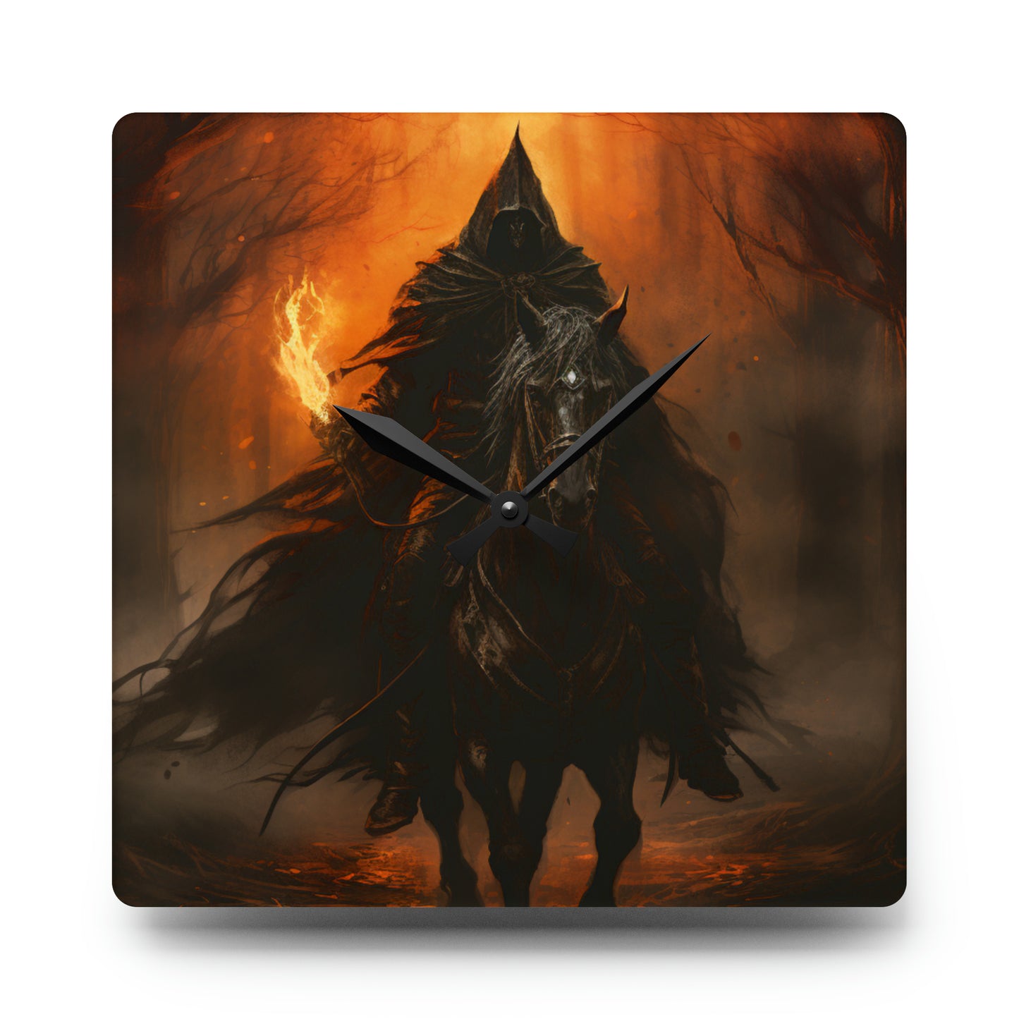 Celebrate Samhain - Headless HorsemanAcrylic Wall Clock