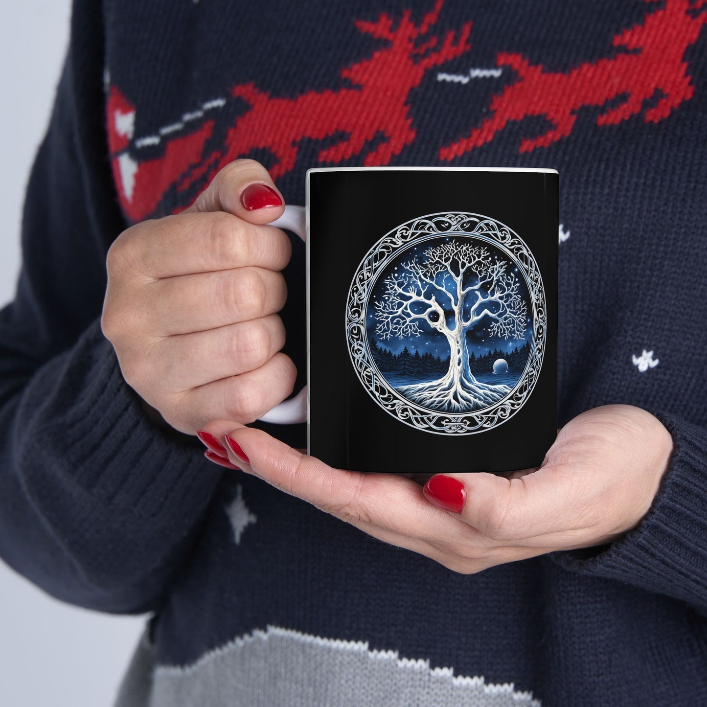 Celebrating Yule Ceramic Mug – Inspired by Celebrating Yule: The Celtic Wheel of the Year - Book 2 by Rionna Morgan