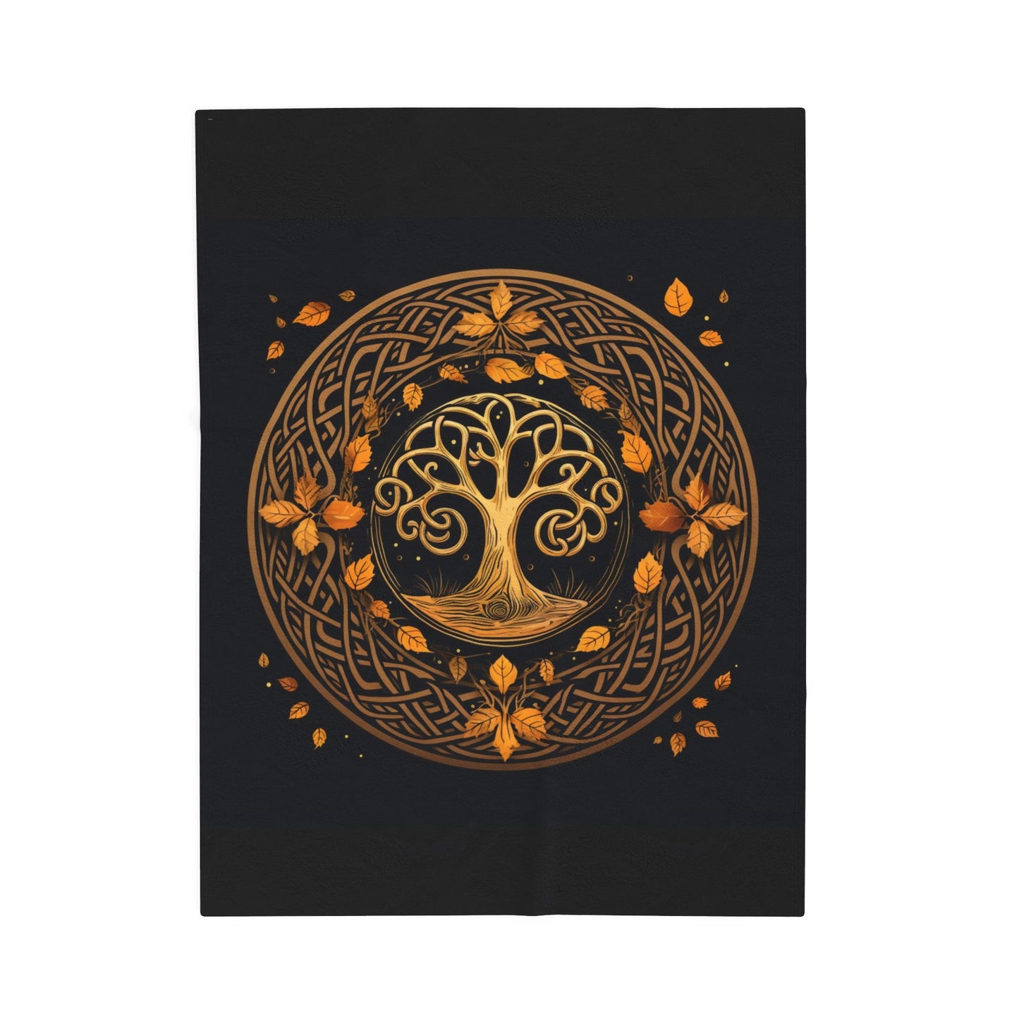 Celebrate Samhain - The Celtic Knot Plush Blanket (Velveteen)