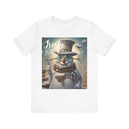 Frosty the Bookman III - Unisex Jersey Short Sleeve Tee