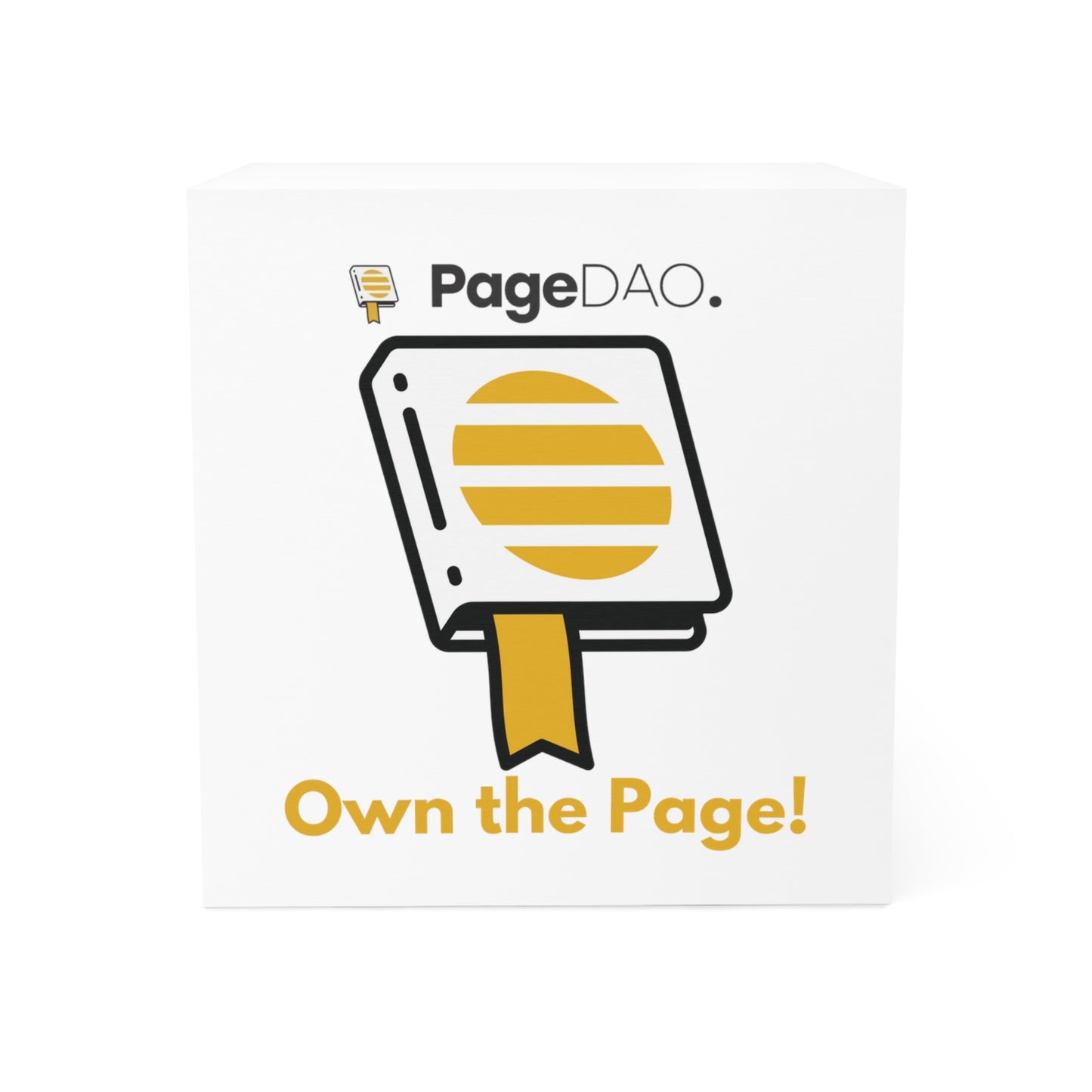 PageDAO - Own the Page! Note Cube