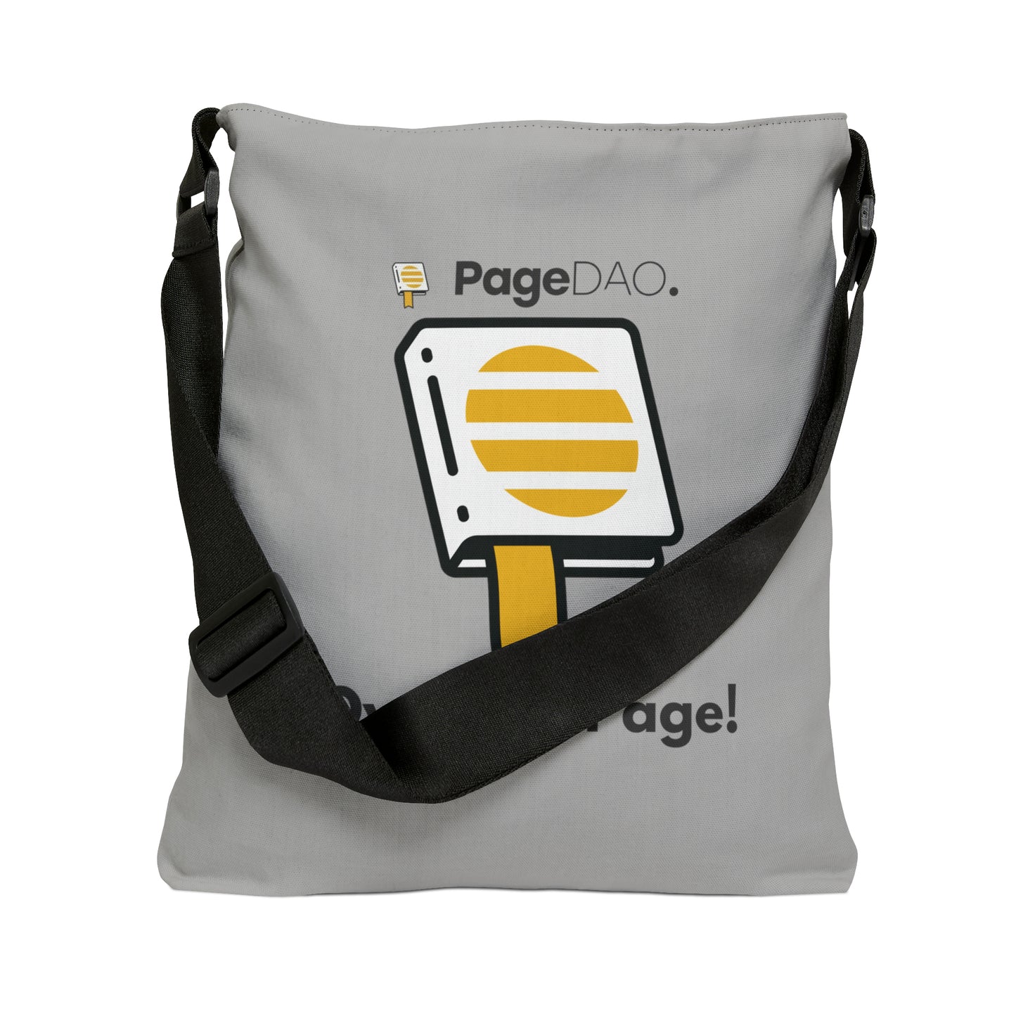 PageDAO - Own the Page Adjustable Tote Bag (AOP)