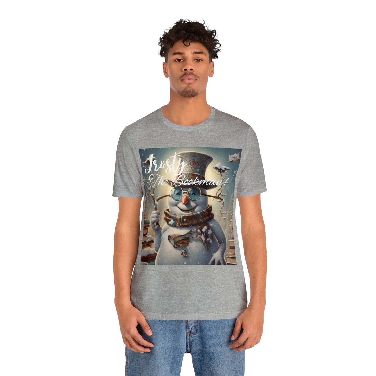 Frosty the Bookman III - Unisex Jersey Short Sleeve Tee