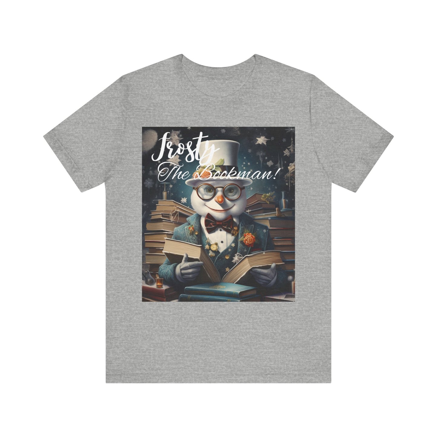 Frosty the Bookman II - Unisex Jersey Short Sleeve Tee