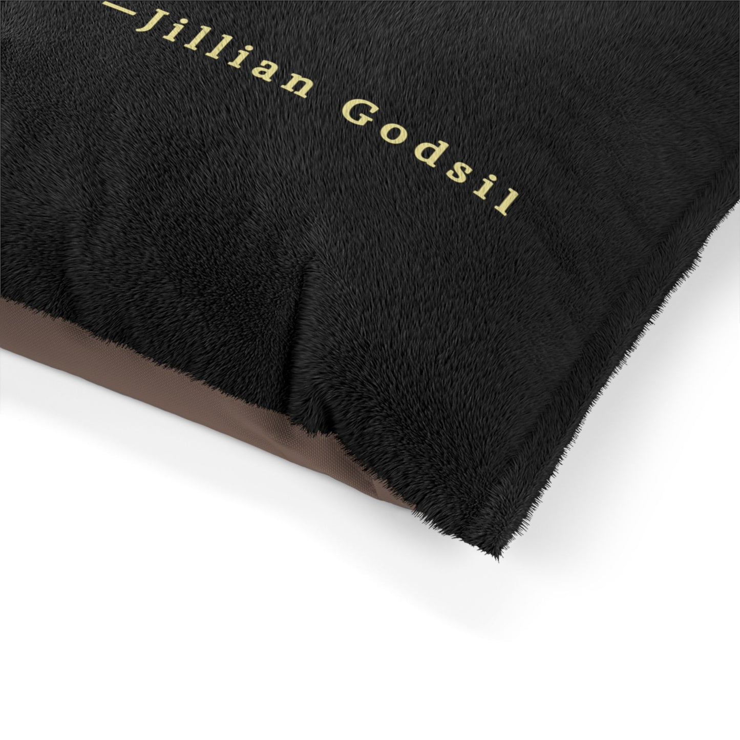 Personalized Pet Bed - "George the Dog" Plush Bed - inspired by Jillian Godsil's RUNNING OUT OF ROAD