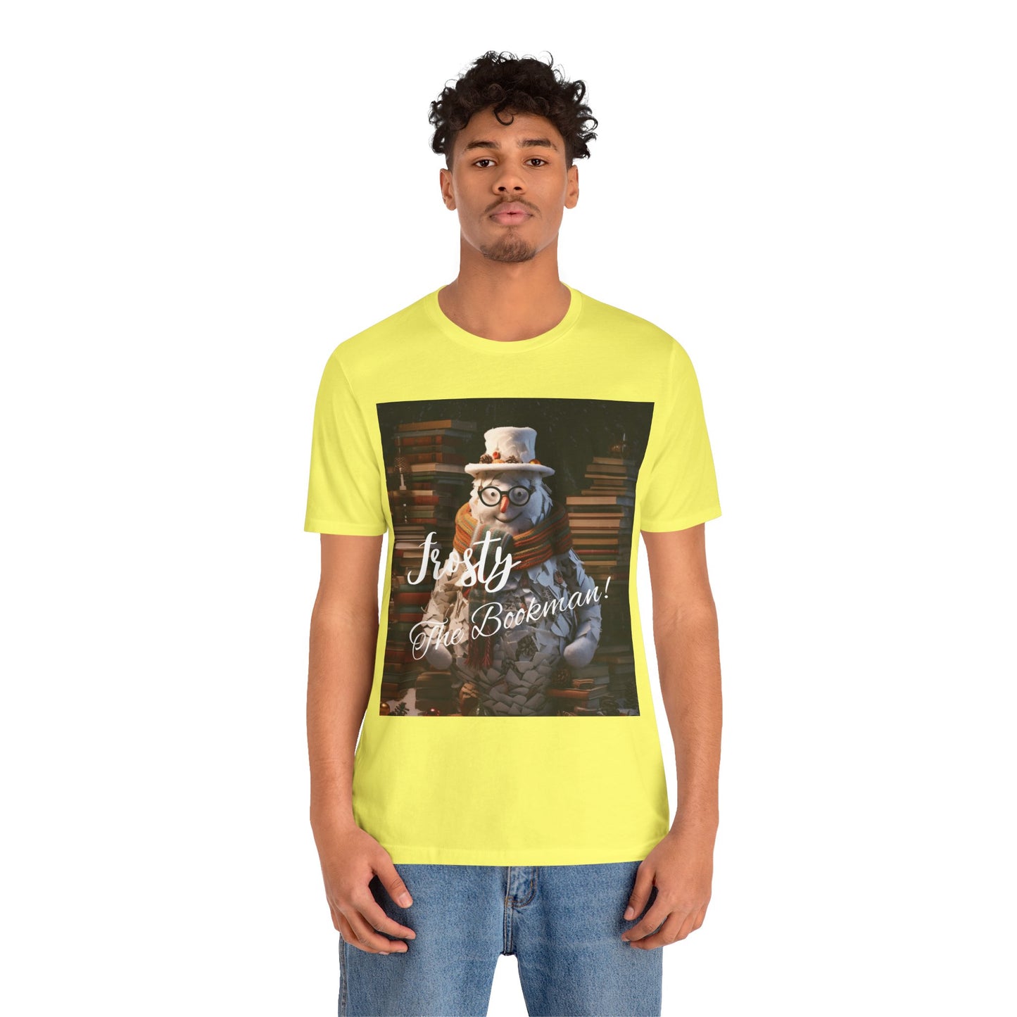 Frosty the Bookman I - Unisex Jersey Short Sleeve Tee