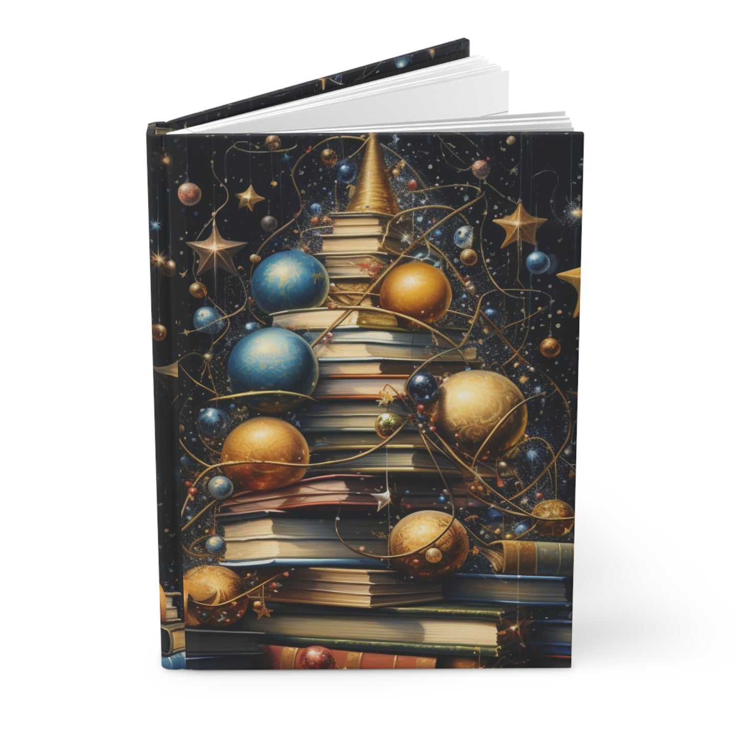 A Christmas Library II - Hardcover Journal Matte