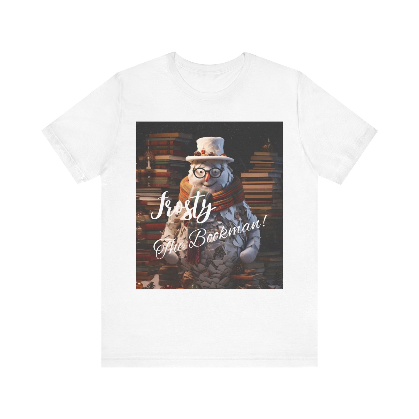 Frosty the Bookman I - Unisex Jersey Short Sleeve Tee