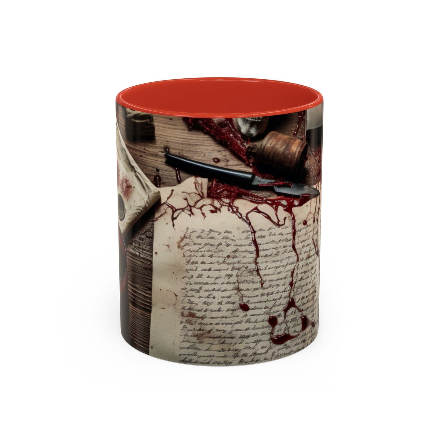 From the Journal of a Murderer - Accent Coffee Mug, 11oz