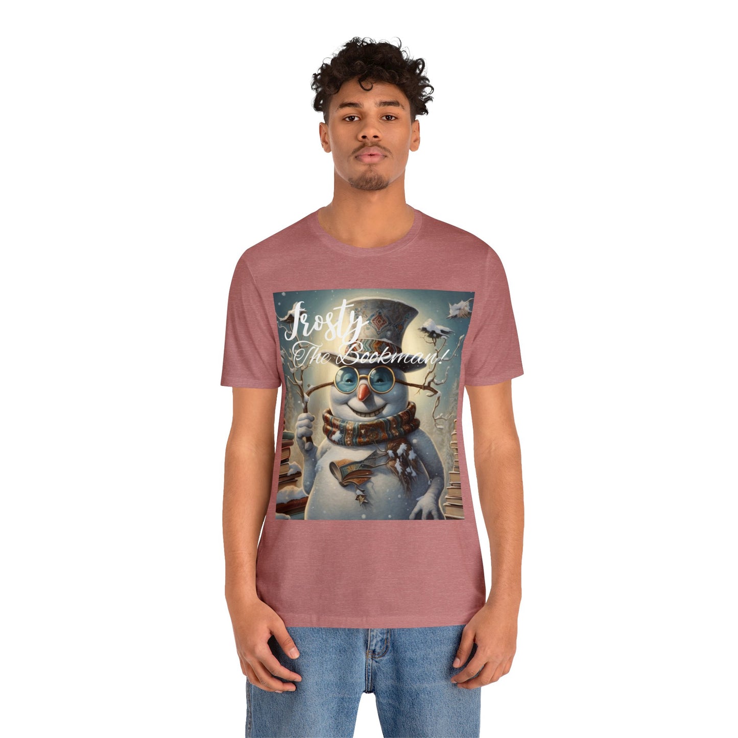 Frosty the Bookman III - Unisex Jersey Short Sleeve Tee