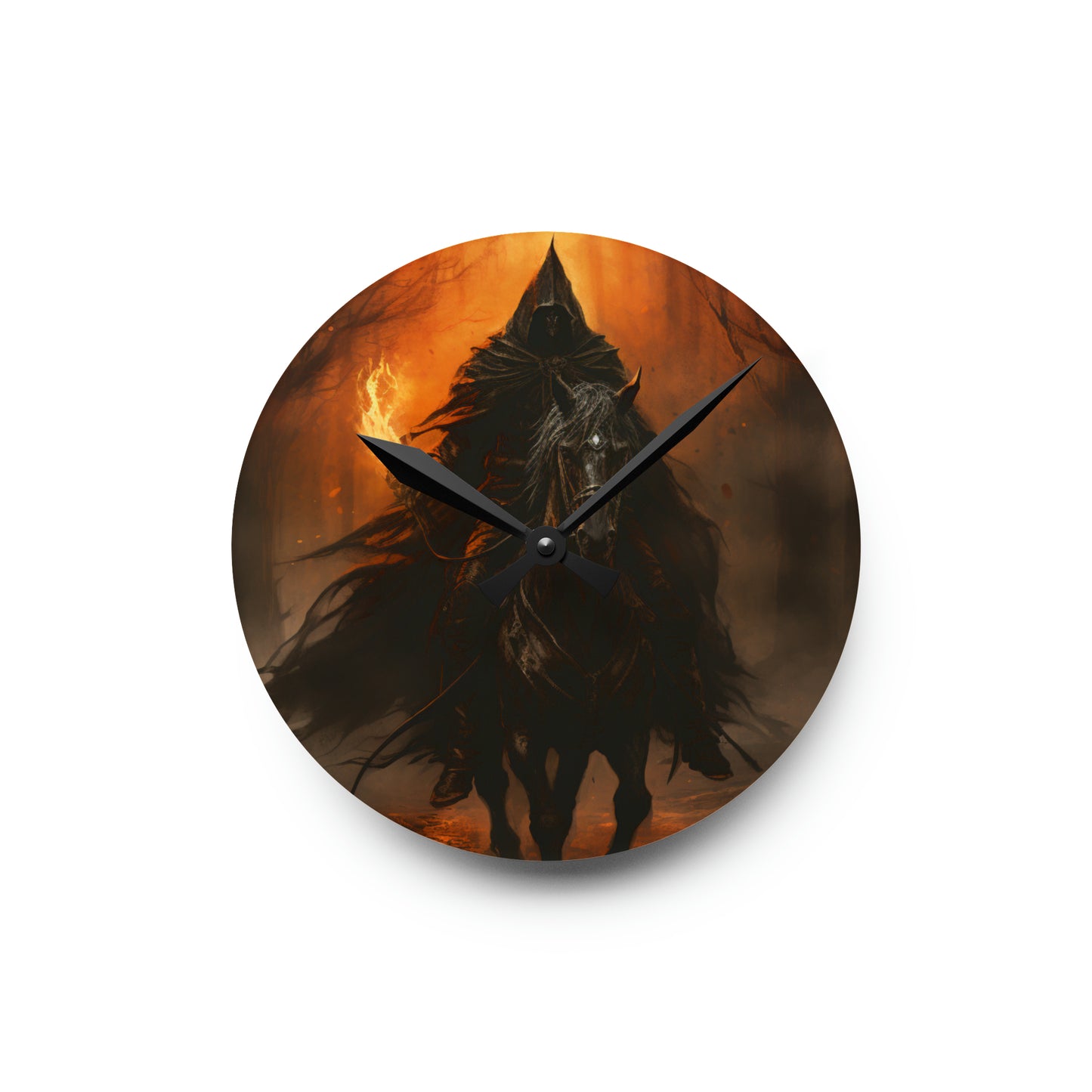 Celebrate Samhain - Headless HorsemanAcrylic Wall Clock