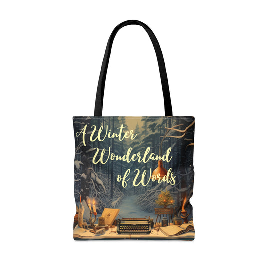 A Winter Wonderland of Words I - Tote Bag (AOP)