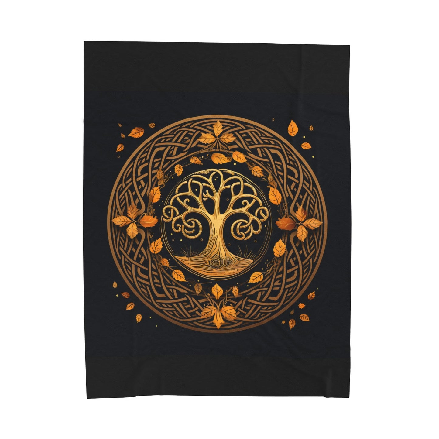 Celebrate Samhain - The Celtic Knot Plush Blanket (Velveteen)